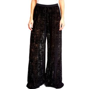 Fenty X Puma Rihanna Sheer Graphic Wide Leg Pants X-Small